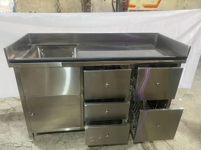 SS Sink Unit & Wash Bashing